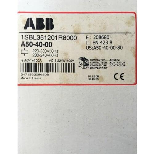 1PC NEW For ABB A50-40-00 220V Contactor free shipping