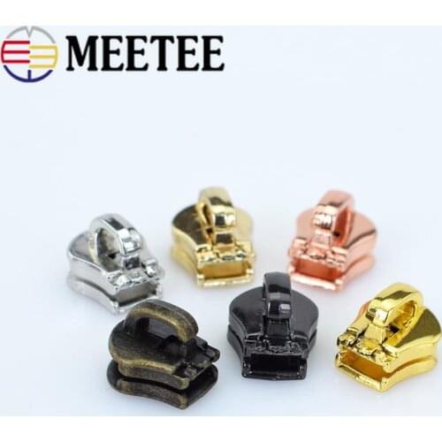 100Pcs 5# Eco-friendly Zipper Sliders For Metal Zippers Bag Zips Head Zip Repair Kit Garment DIY Clothing Accessories F2-16