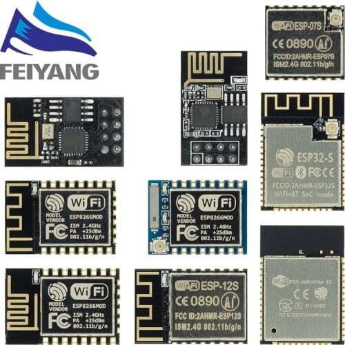 10PCS ESP8266 ESP-01 ESP-01S ESP-07 ESP-07S ESP-12S ESP-12E ESP-12F ESP-32Sserial WIFI wireless module wireless transceiver 2.4G