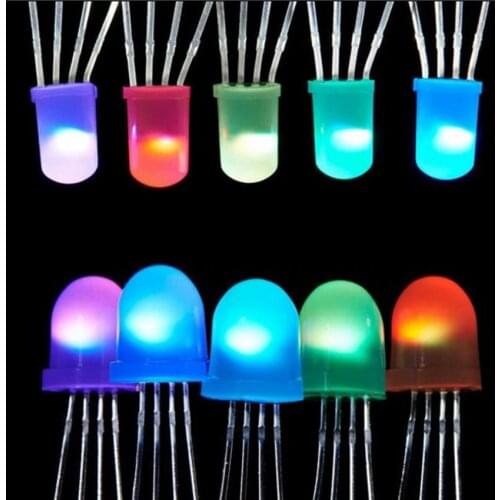 2pcs 1000Pcs LED Chip DC5V IC APA106 F8 8mm / F5 5mm Round RGB Full Color Neon Pixel Arduino Frosted led chip ( like WS2812B)