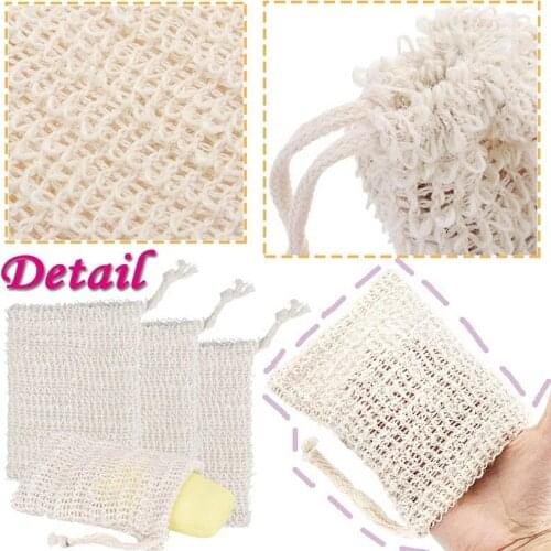 30 Pcs Soap Bag Pouch Soap Saver Bag Handmade Soap Bag Mesh Soap with Drawstring for Bath Shower Use