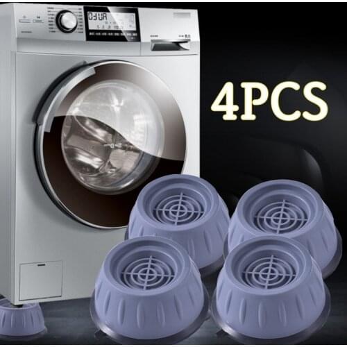4 Pcs Washing Machine Anti-Vibration Pad Universal Waterproof Furniture Feet Cups Refrigerator Base Fixed Non-Slip Pad