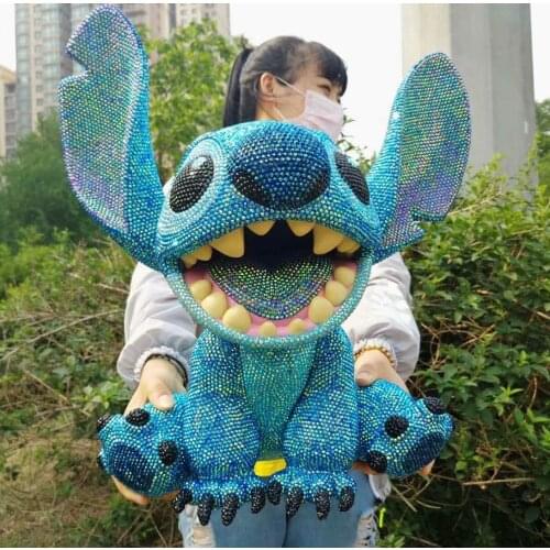 46cm Disney Stitch Savings Bank Decoration DIY Diamond Set Money Box Boys and Girls Gift Saving Box cartoon cash box Vinyl