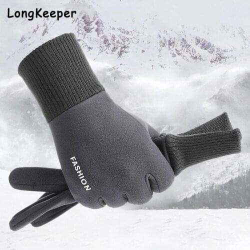 Touch Screen Long Full Fingers Sports Cycling Gloves MTB Road Bike Riding Racing Glove Women Men Bicycle Thermal Warm Gloves
