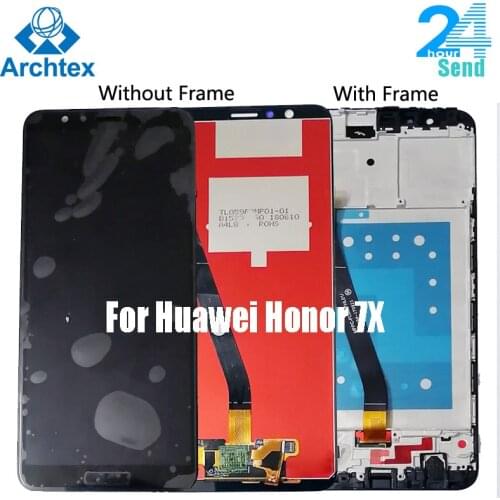 For Huawei Honor 7X LCD Display+Touch Screen Digitizer Assembly Replacement+ Frame 5.93 Inch For Honor 7X BND-L21 BND-L22