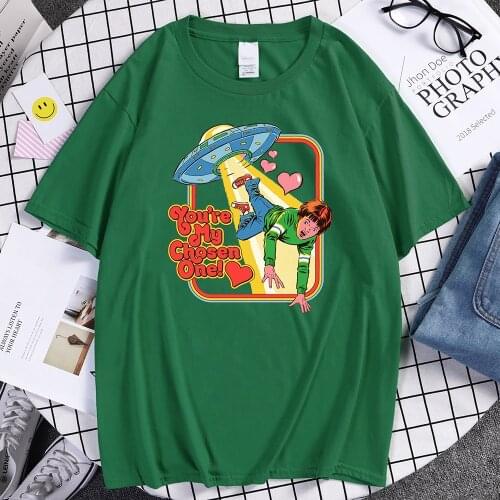 My Chosen One Simplicity Printed mens T-shirts Harajuku Crewneck Tshirts Retro Big Size Clothes Creative Summer Tshirt For Men