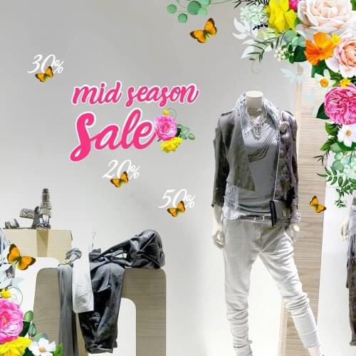 Kina UVMS0010 wall Stickers window sticker Mid Season spring-measures 100 X40 cm-showcases stores, Stickers