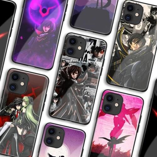 Lelouch Lamperouge Code Geass Anime Soft TPU Glass Phone Case for IPhone SE 6s 7 8 Plus X Xr Xs 11 12 Mini Pro Max Samsung
