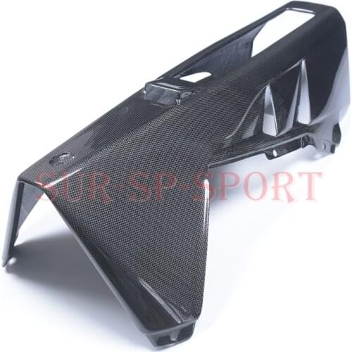 Motorcycle Black Belly Pan Covers Cowl Farings Carbon Fiber 100% For MV Agusta F4 2010 2016