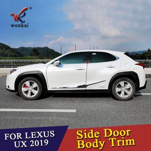 Fit For Lexus UX 200 250H 2019 2020 Side Door Line Garnish Body Trim Accent Molding Cover Bezel Styling Protector