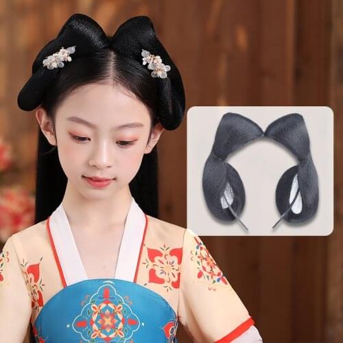 Shaped Girls Hanfu Hair Headband Lazy Hair Accessories Birthday Party Princess Girl Cosplay Accessories Gifts Hairband