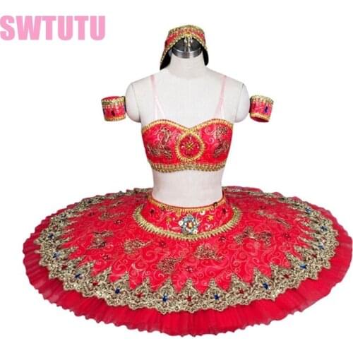 Blue bird pirate professional ballet tutu for girls red ballet tutu for girls swan lake classical ballet tutu pancake BT8982