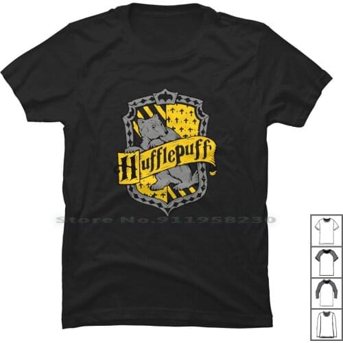 Hufflepuff T Shirt 100% Cotton Music Movie Tage Puff Age Ny Funny Music Movie
