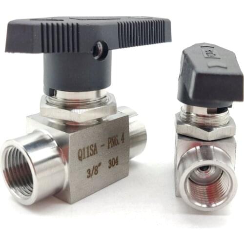 1/8" 1/4" 3/8" 1/2" 3/4" 1" NPT BSPP Euqla Female 304 Stainless Steel Plumbing Ball Valve Water Fuel Oil Panel-Install