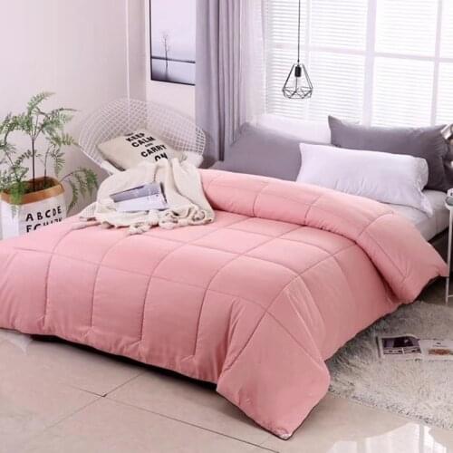 Explosive non-printed silk quilt spring and autumn quilt gift quilt good quality feather silk quilt thickened winter quilt