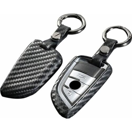 Peacekey Silicone Carbon Fiber Car Remote Key Case Cover For Bmw X5 X6 F48 F15 F16 1 2 5 7 X1 X3 Series Key Case For Bmw X5