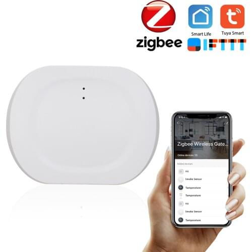 Tuya ZigBee Smart Gateway Hub Smart Home Bridge Smart Life APP Wireless Remote Controller Compatible with Alexa Google Home