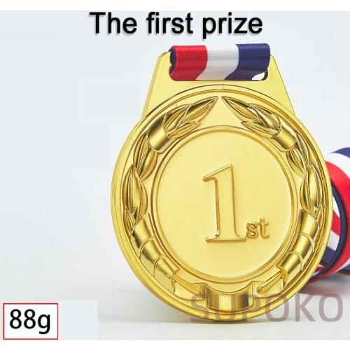 1 Pcs Creative Award Medals Number Pattern Universal Metal with Lanyard for Sports Worker Competition First second third