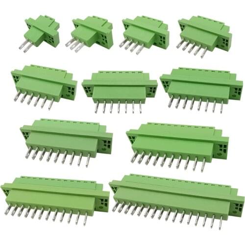 10Pair PCB Screw Terminal Block Connector KF2EDGWB 5.08mm Pitch Wall Terminal Plug Socket Adapter
