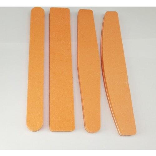 4pcs Nail File Buffer Styling Nail Tools Sponge Diamond Rubbing Polished Surface Nail Buffer 4 shape Free Shipping Orange