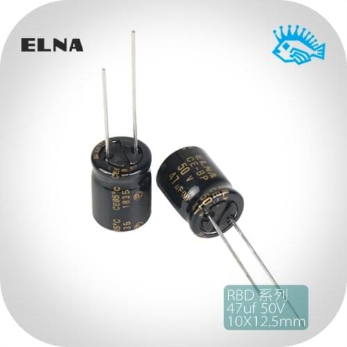 5pcs/50pcs ELNA 50V47uF 50V CE-BP RBD fever audio non-polar electrolytic capacitor 10x12.5mm
