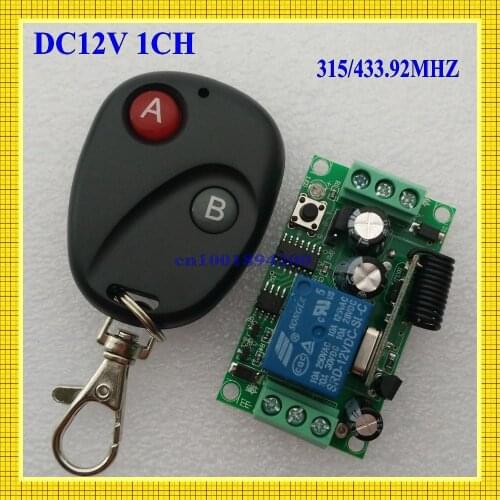 DC12V1CH RF Wireless Remote Control Switch System Receivers&Transmitter M4/ T4/ L4 adusted Learning Code Gateway Access System