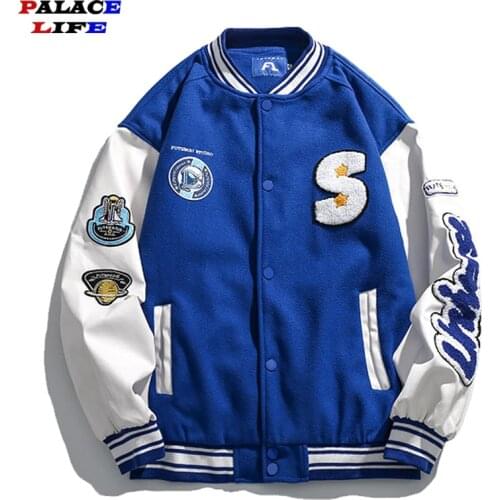 Hip Hop Jacket Windbreaker Men Streetwear Retro Color Block Patchwork Jacket Coat 2021 Spring Harajuku Track Jacket Loose