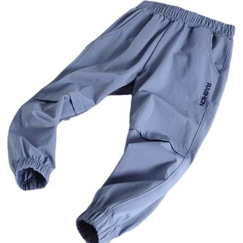 Kids Boys Anti-mosquito Pants Summer Childrens Smooth and Comfortable Thin Quick-drying Trousers Fashion Casual Sporty Style