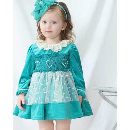 Children Clothes Princess Costume Lolita Style Long Sleeve Cotton Toddler Kids Dresses for Girls 5 Years Old