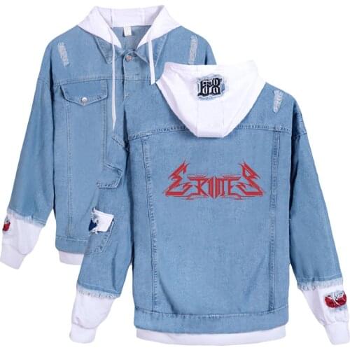 Grimes 2D Denim Jacket South Side Serpents Streetwear Tops Spring Jean Women Harajuku Denim Clothing Female