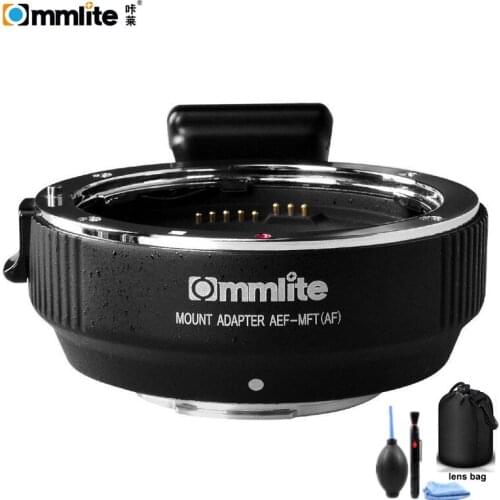 Commlite Electronic AF Lens Adapter Ring for Canon EF/EF-S Lens to Micro Four Thirds(M4/3) Cameras