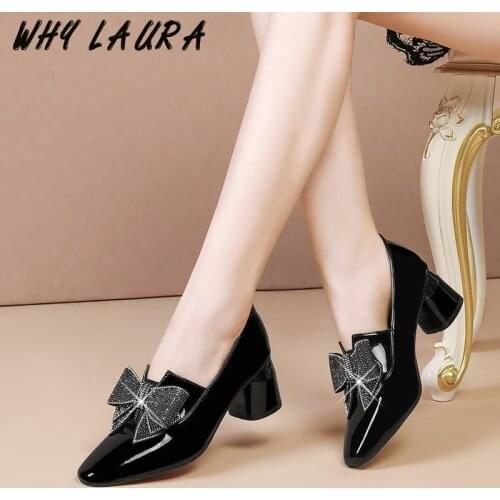 Leather shoes are the best choice for womens parties when it comes to high-heeled shoes with frills