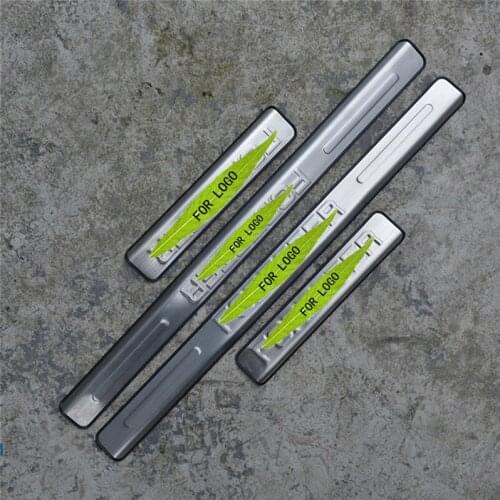 Stainless steel Door Sill Scuff Plate panel kick step protector threshold For Subaru Forester 2013-2016 4PCS