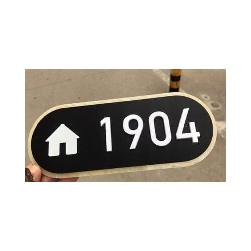 House number plate home hotel guesthouse apartment dormitory guest house house number custom room card digital sticker door