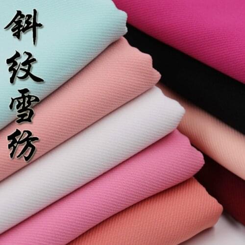 New Fashion Dress Jacket Suits Fabric Twisted Chiffon Solid Color Dropping Breathable Material