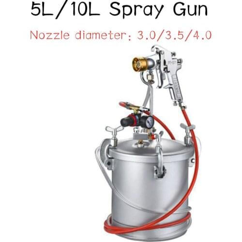 5L/10L Spray Gun Colorful Spray Gun Latex Paint Pressure Barrel Paint Paint Marble Spray Gun