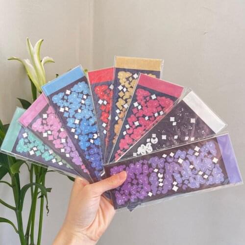 Portable 1 Sheet Cute School Stationery Crafts Sticker Self-Adhesive Sticker Creative Office Accessories