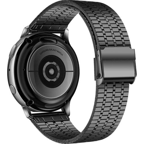 20mm 22mm Band for Samsung Watch 3 Bands 45mm 41mm Stainless Steel Bracelet for Galaxy watch 46mm/Gear S3/Active2/Huawei Watch