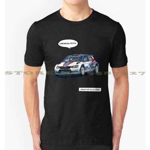 Skoda fabia R5 rally graphic custom funny hot sale tshirt