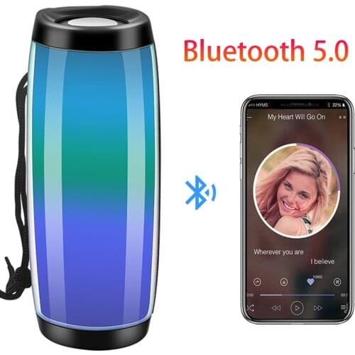LED Caixa De Som Portatil Bluetooth Speaker FM Radio Altavoz Luz Blutooth Parlante Portable Music Boombox Altavoces USB AUX TF