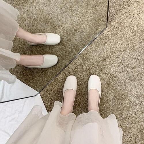 PUPUDA Female Flat Shoes Women Slip On Loafers Women New Comfortable Casual Leather Shoes Women 2020