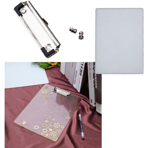 Handmade Vertical File Folder Resin Molds Portfolio Drawing Board Silicone Resin Casting Mold Stationery Art Craft Tools