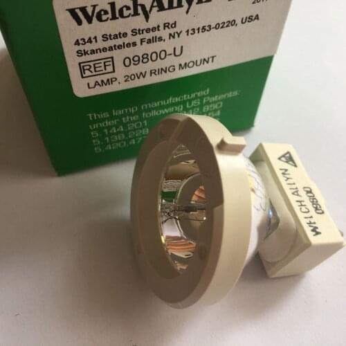 WelchAllyn REF 09800-U 20W 21W metal halide lamp,ring mount miniature arc,video fiber optic light source,Welch Allyn 09800 bulb