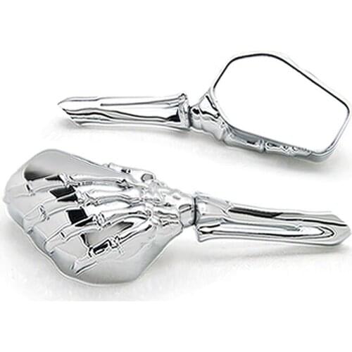 Brand new Chrome Custom Motorcycle Skeleton Bone Mirrors For Suzuki Savage LS 650