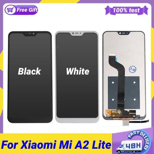 5.84" Lcd For Xiaomi Mi A2 Lite LCD Display With Frame Digitizer Display Touch Screen Replacement For Mi A2 Lite A2Lite Display