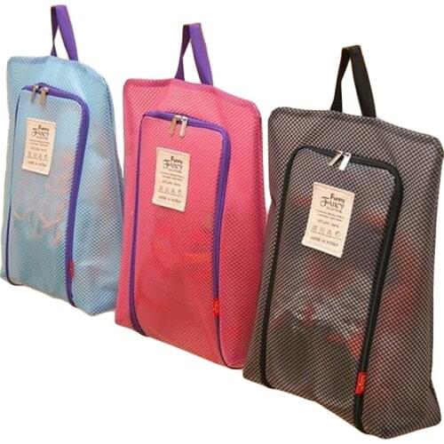 15PCS / LOT Waterproof mesh shoe storage bag shoe bag Travel Handbag Luggage Storage Bag