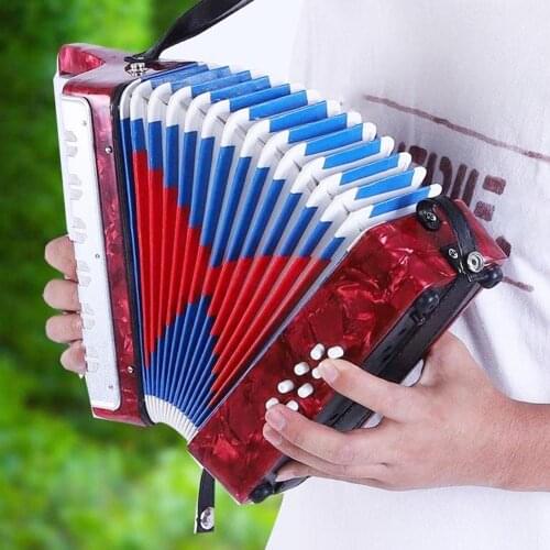 17 Keys 8 Bass Piano Accordion Music Instrument Toy for Children Beginner Educational Toy for Kids Musical Instrument Keyboard