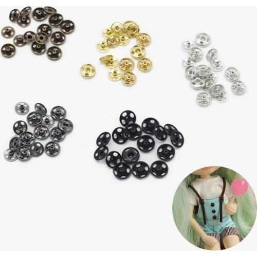 24 pcs/bag 5mm Concealed Button Mini Snap Button Small Clothes Baby Button Doll Button Toy Doll Accessories Sewing Button F E7M0