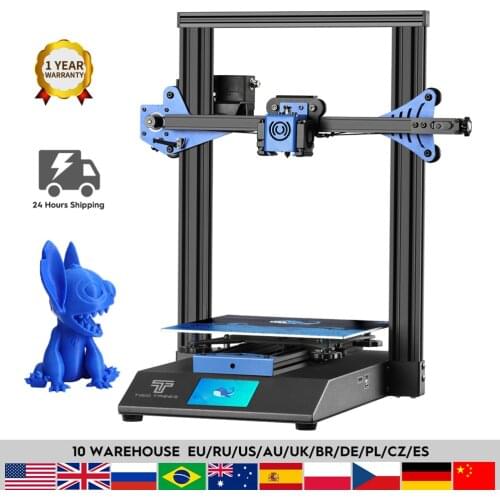 Twotrees 3D Printer Bluer 230*230*280mm High Precision Large Size 3D DIY Kit 3.5-Inch Color HD Touch Screen with BMG Extruder