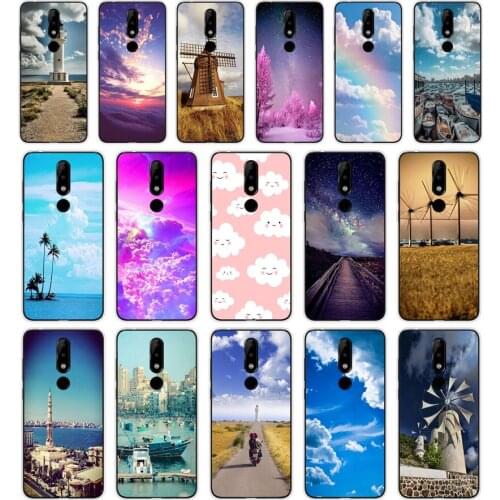 41SD clouds on blue sky Soft Silicone Tpu Cover phone Case for Nokia 2 2.1 2.3 3 3.1 4.2 5. 5.1 6 7.2 8 Plus Case